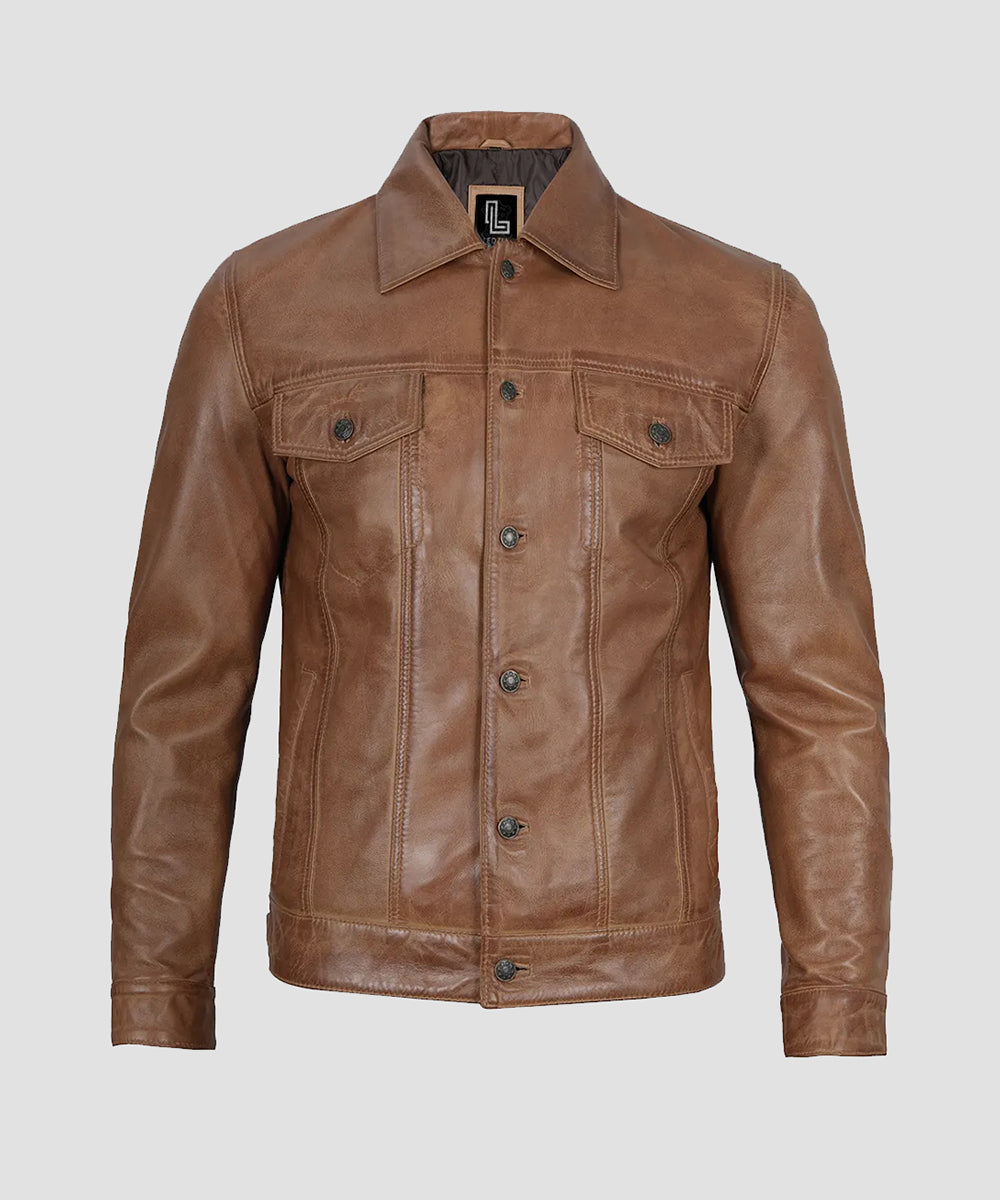 Ledzia Geniune Sheepskin Leather Jacket