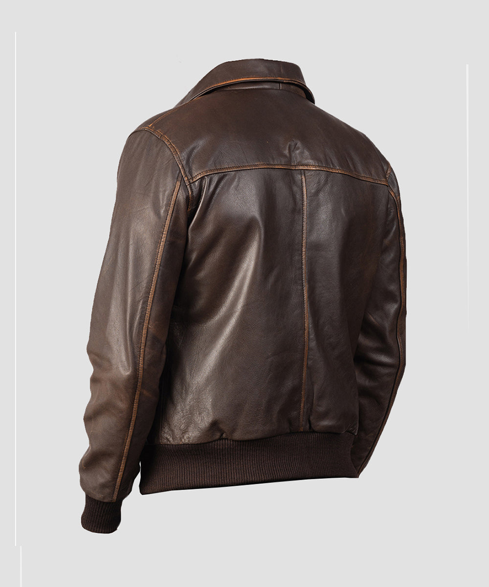 Ledzia Leather Trucker Style Leather Jacket